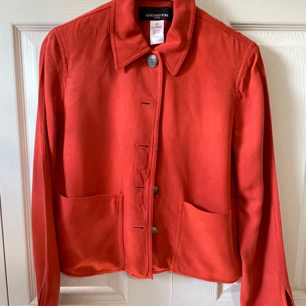 Jones New York Women's Bold Red Blazer